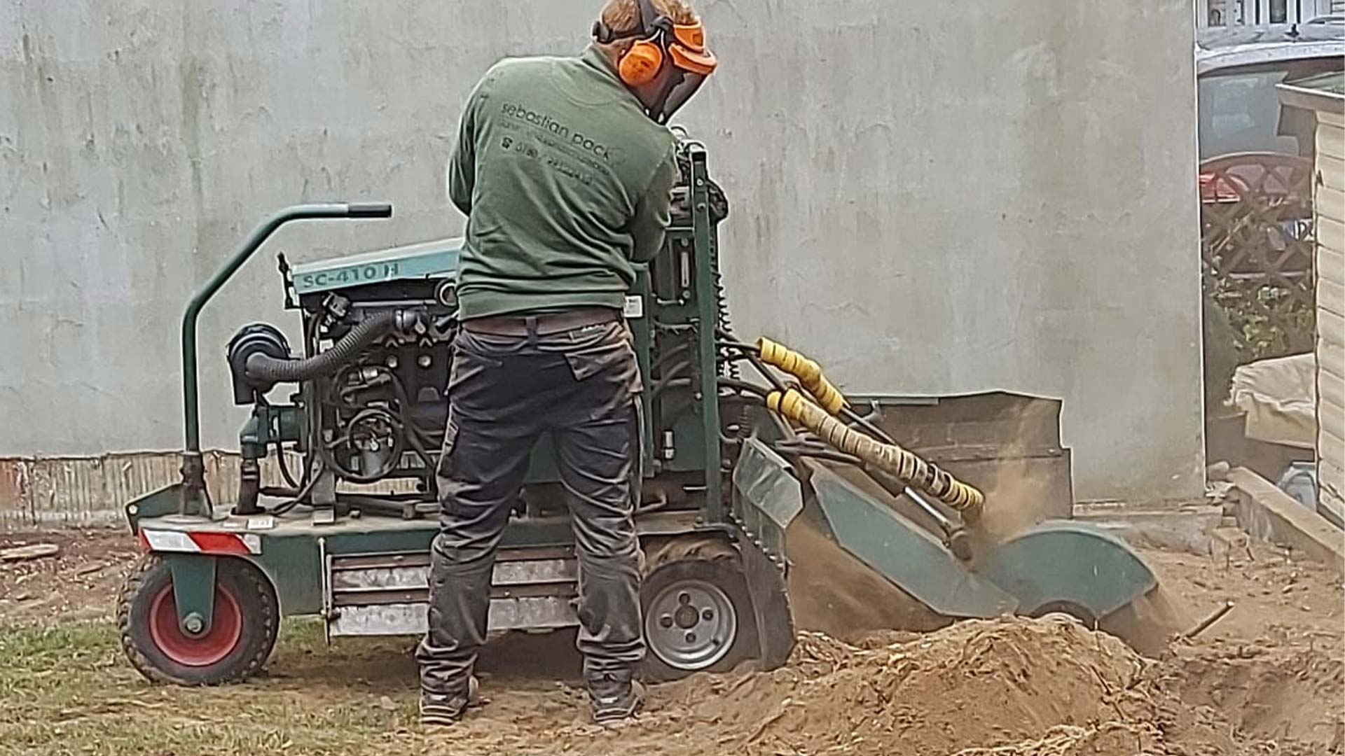 Wurzelfräse, Stubbenfräse, Baumfräse, Wurzel entfernen